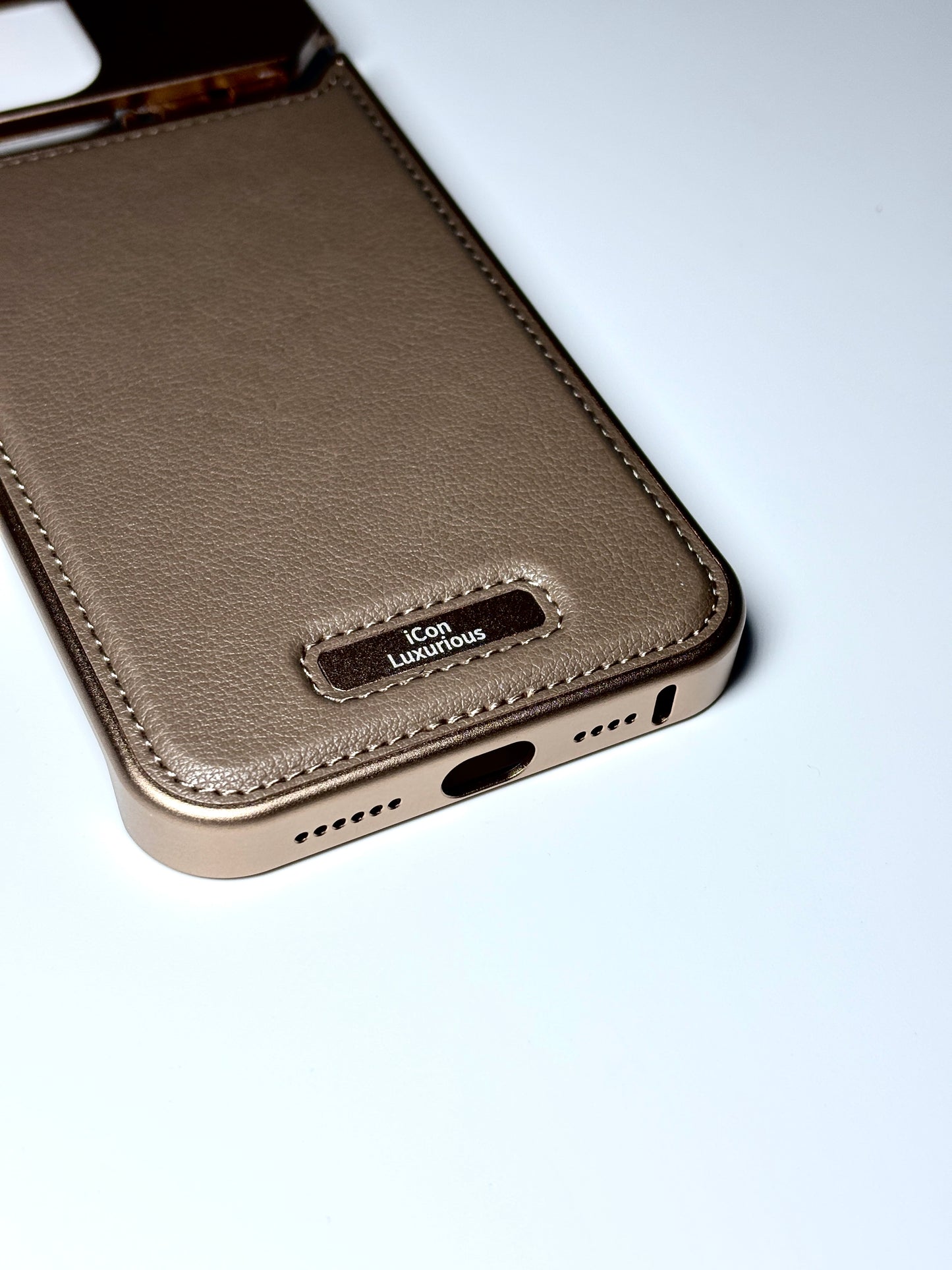 Aroma Perfume Leather & Metal iPhone Case