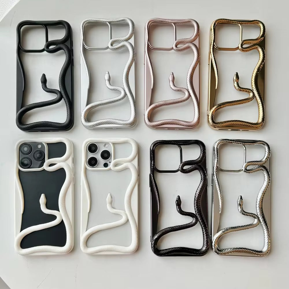 Fancy Snake Designer Soft Silicone Case for iPhone