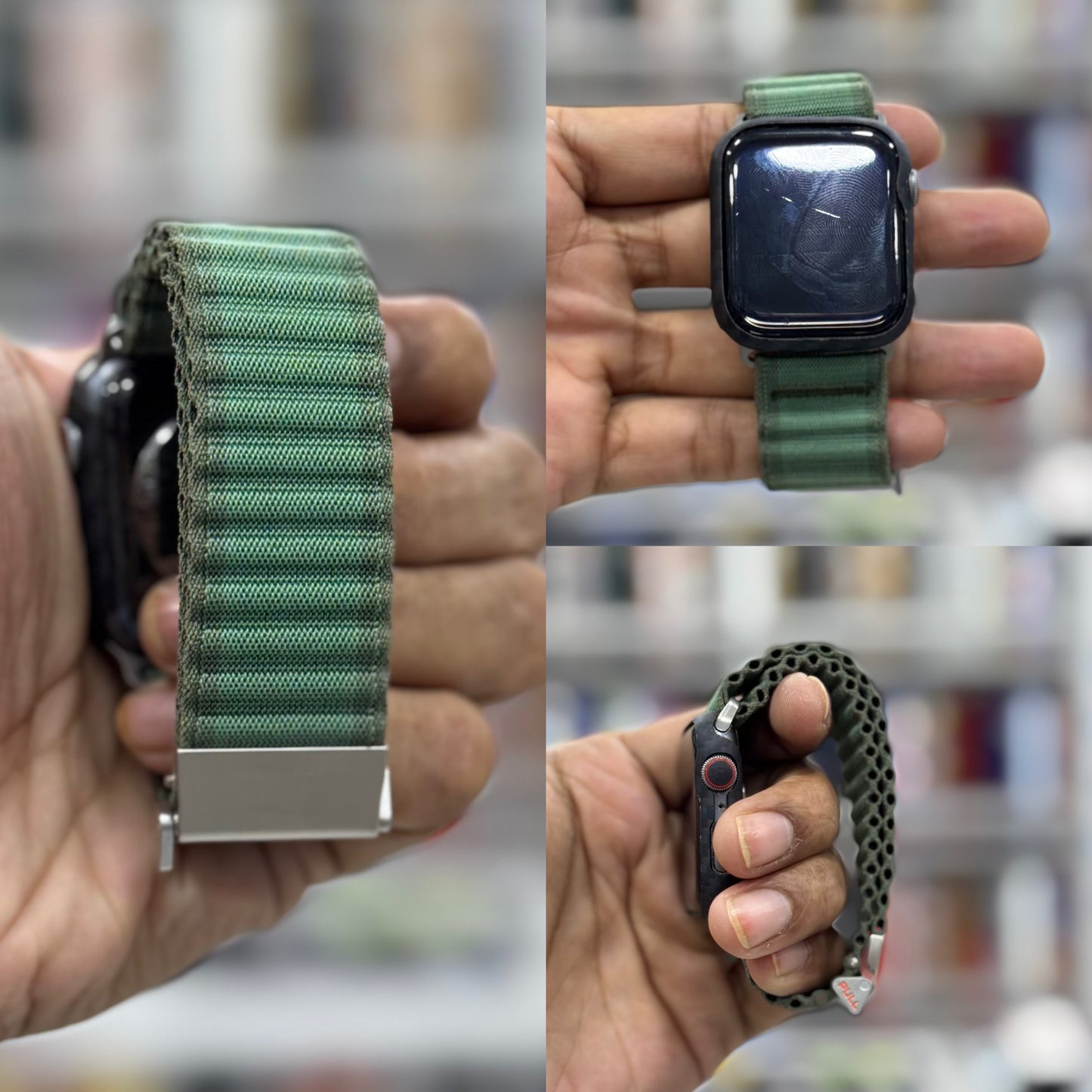 Nylon Sports Loop Textured Apple Watch Strap with Metal Lock