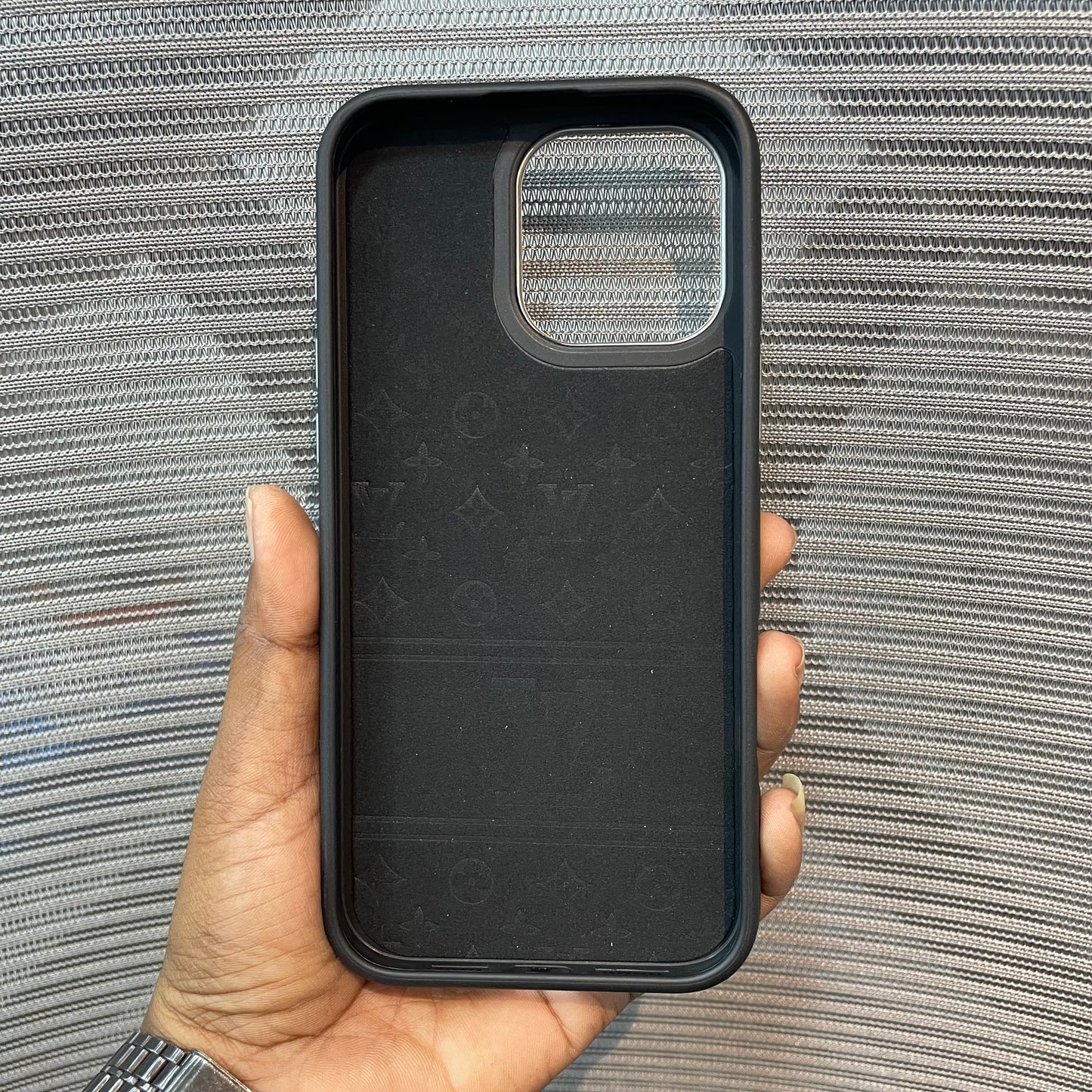 LogoLuxe Leather iPhone Case