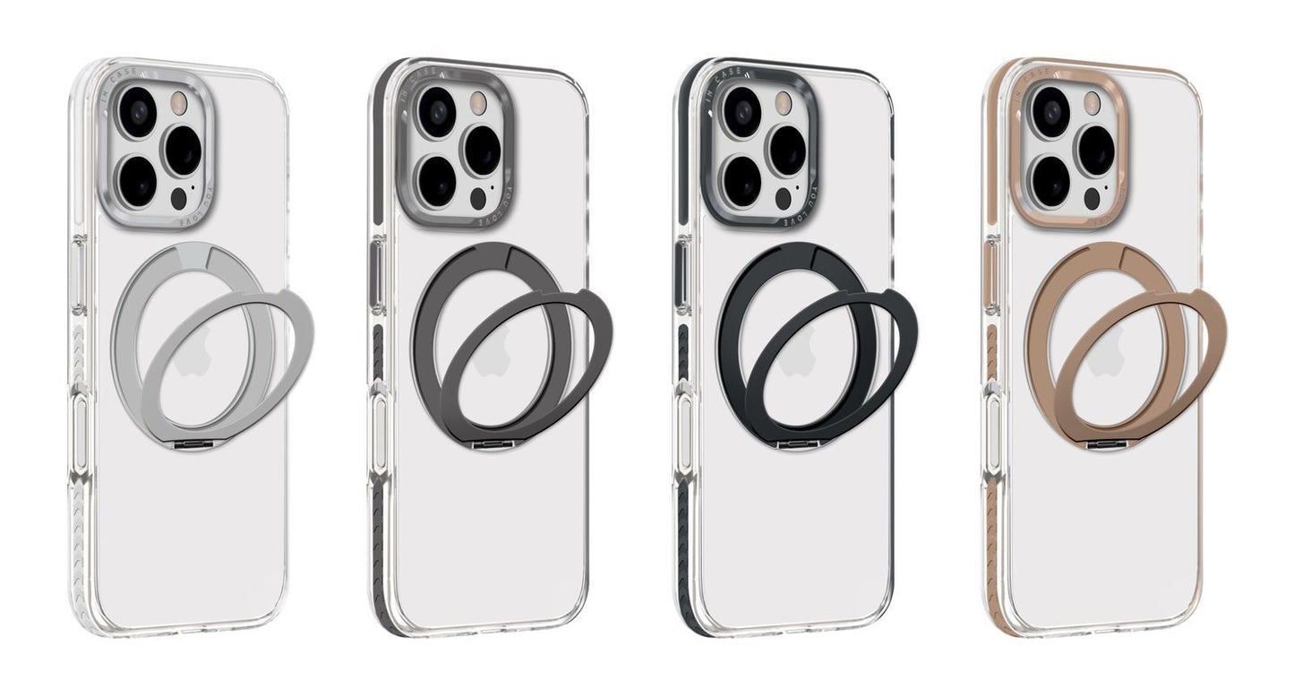 Transparent MagSafe iPhone Case with Stand