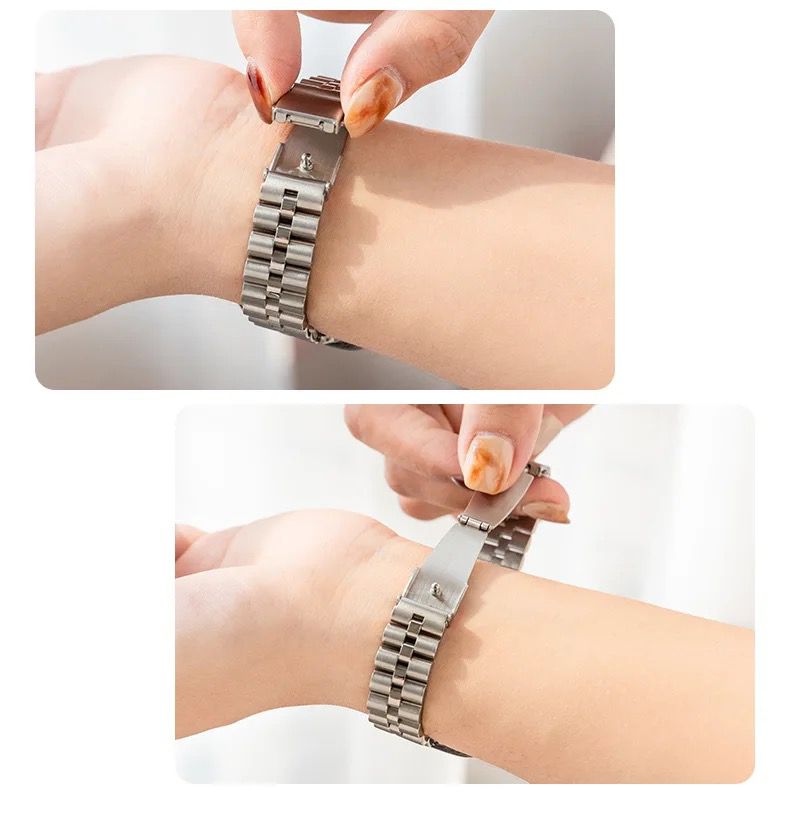 Premium Metal Textured Apple Watch Strap