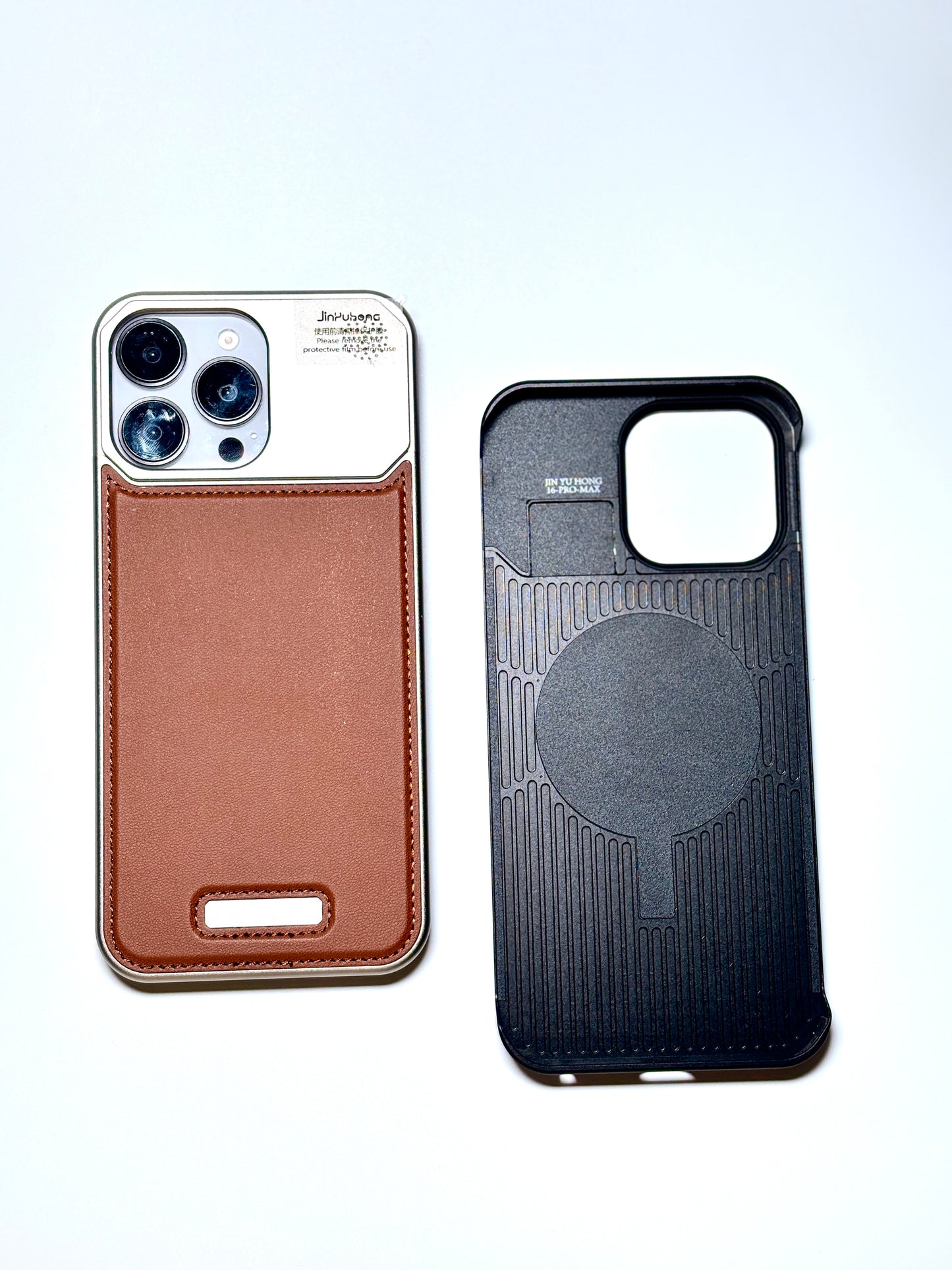 Aroma Perfume Leather & Metal iPhone Case