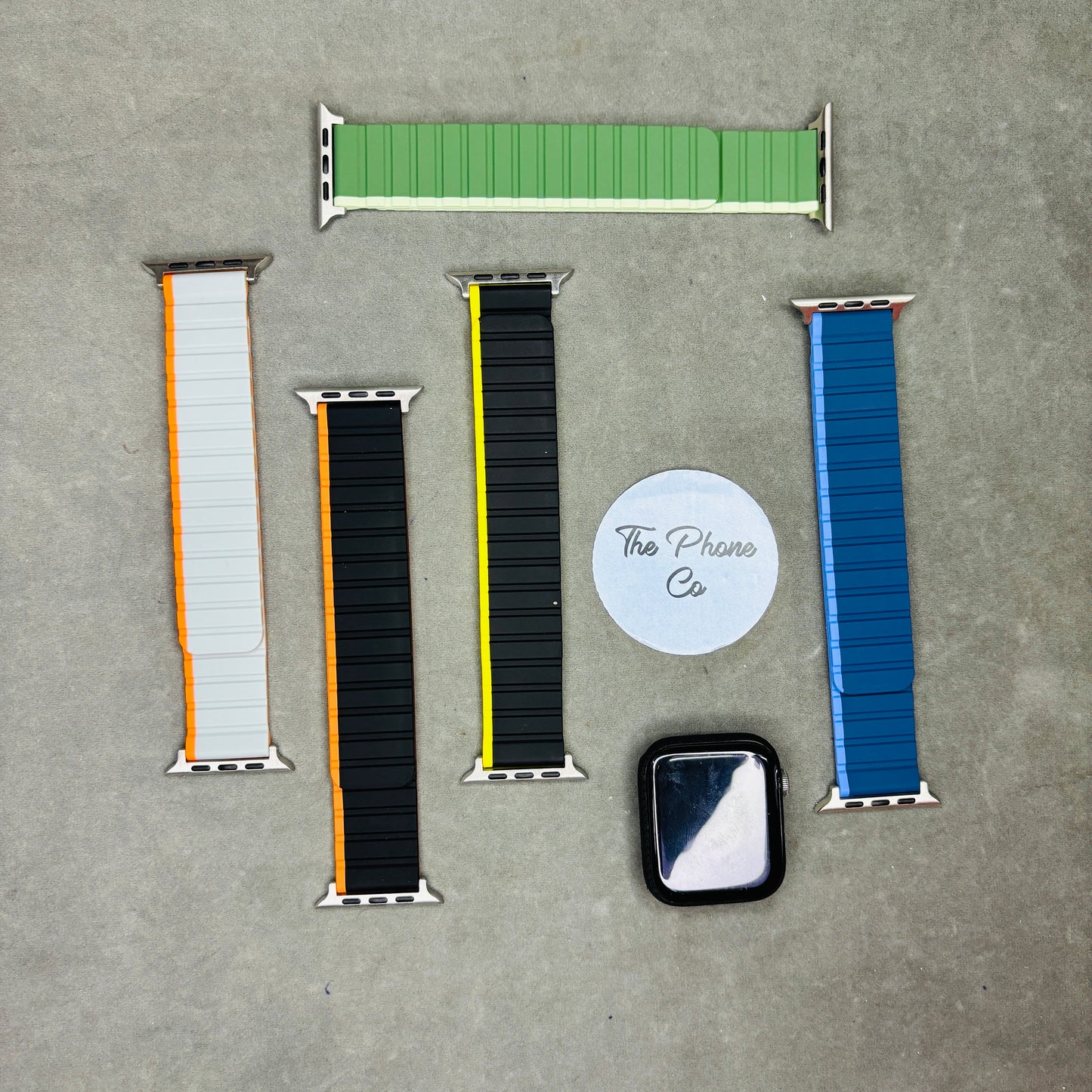Duo - Color Silicone Magnetic Apple Watch Strap