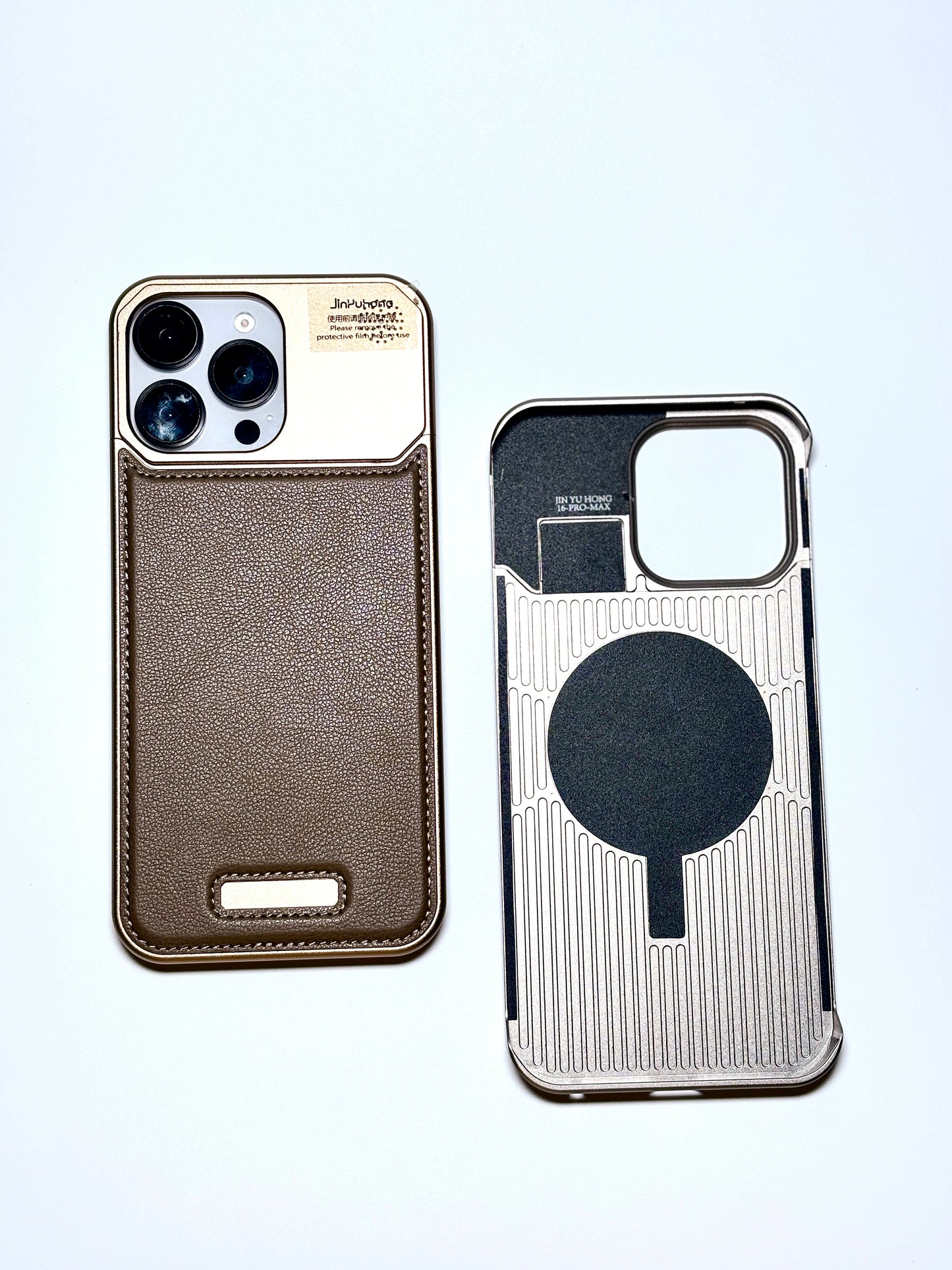 Aroma Perfume Leather & Metal iPhone Case