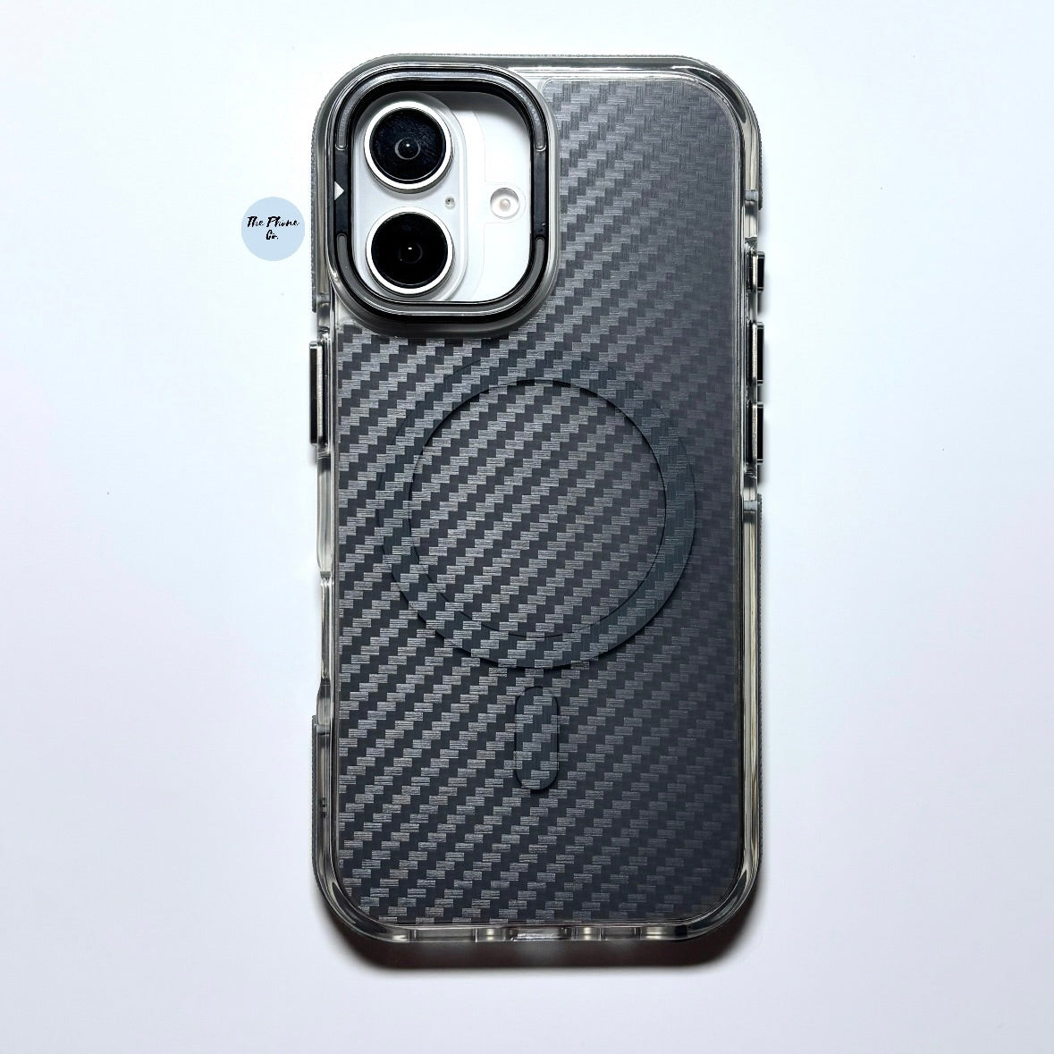 Carbon Fibre MagSafe iPhone Case with Camera Stand