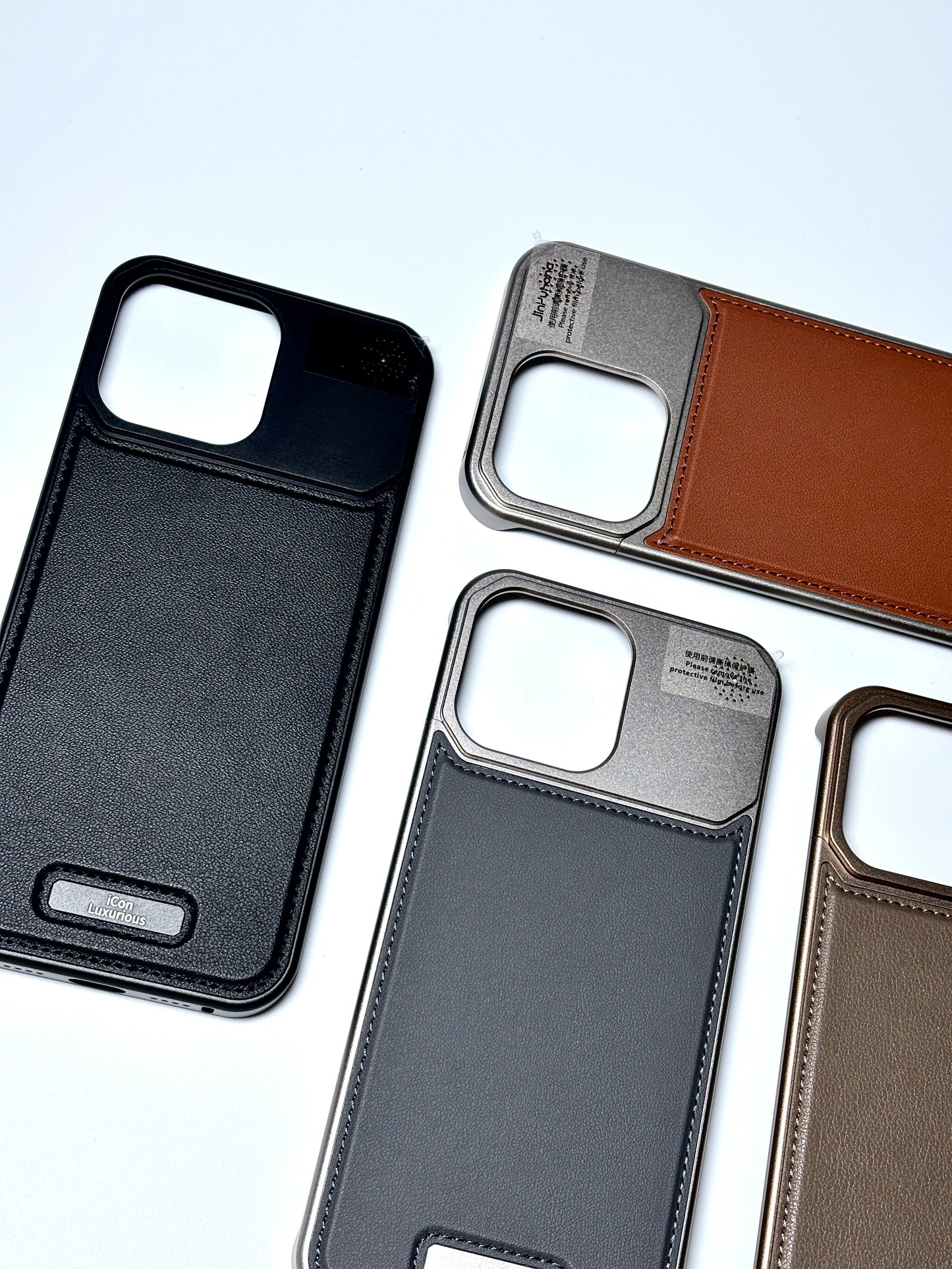 Aroma Perfume Leather & Metal iPhone Case