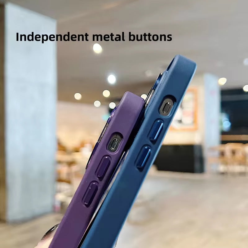Transparent MagSafe iPhone Case with Camera Rings & Stand
