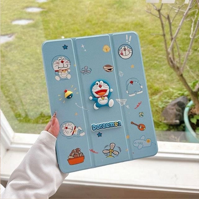 Doraemon - 3D Cartoon Printed iPad Case