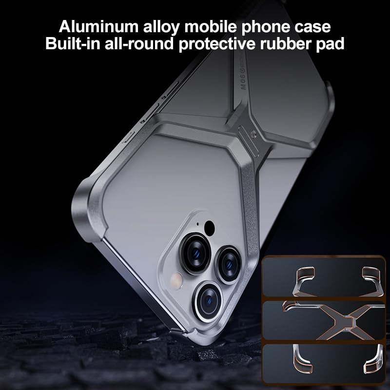 X Shaped Metal Bumper Case for iPhone