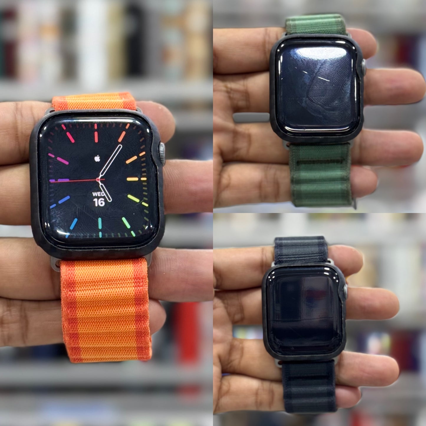 Nylon Sports Loop Textured Apple Watch Strap with Metal Lock