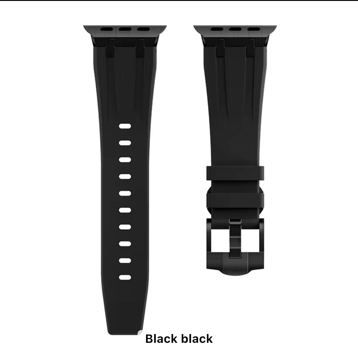 Rubber with Metal Buckle Apple Watch Strap