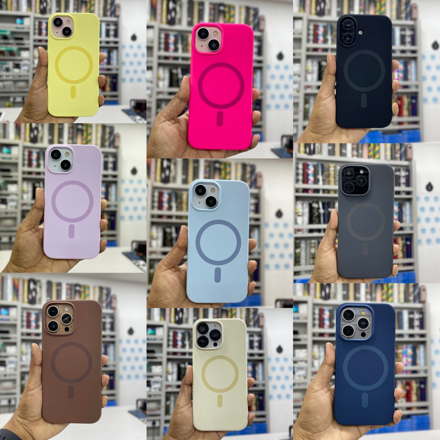 Silicone MagSafe Hard Case for iPhone