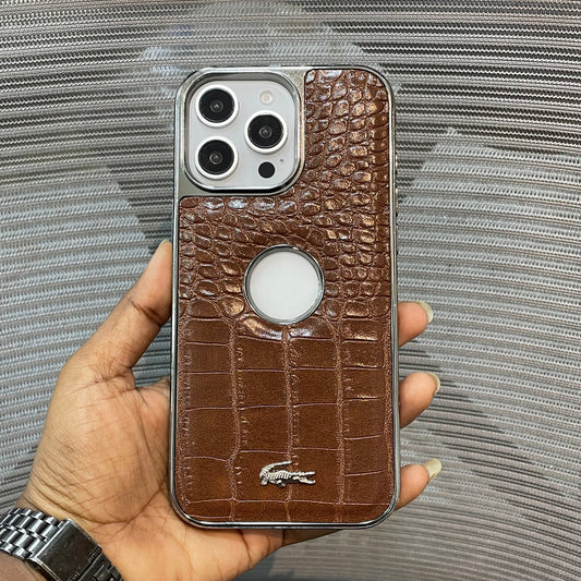 Leather Logo iPhone 16 Pro Case