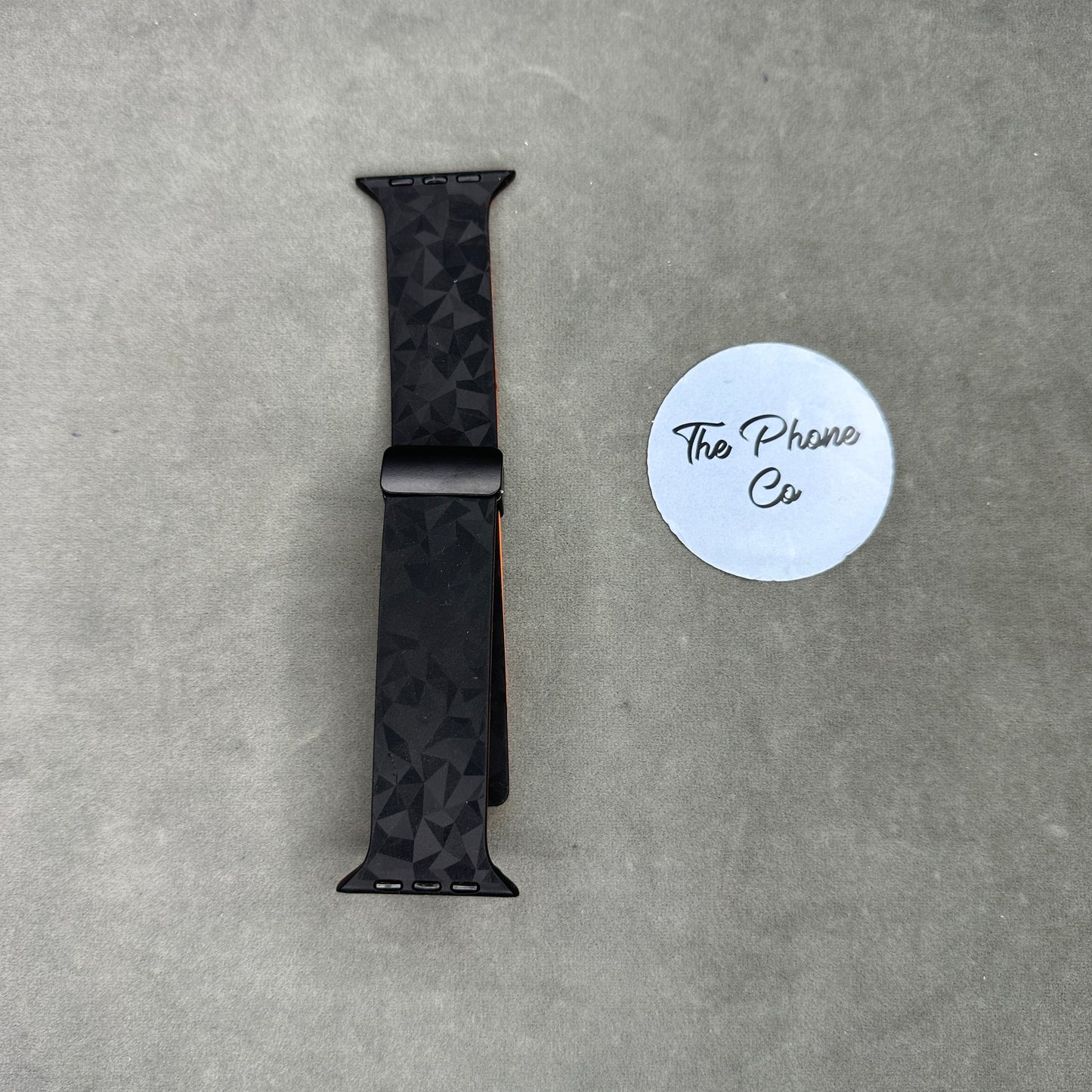 Abstract Textured Silicone Magnetic Apple Watch Strap