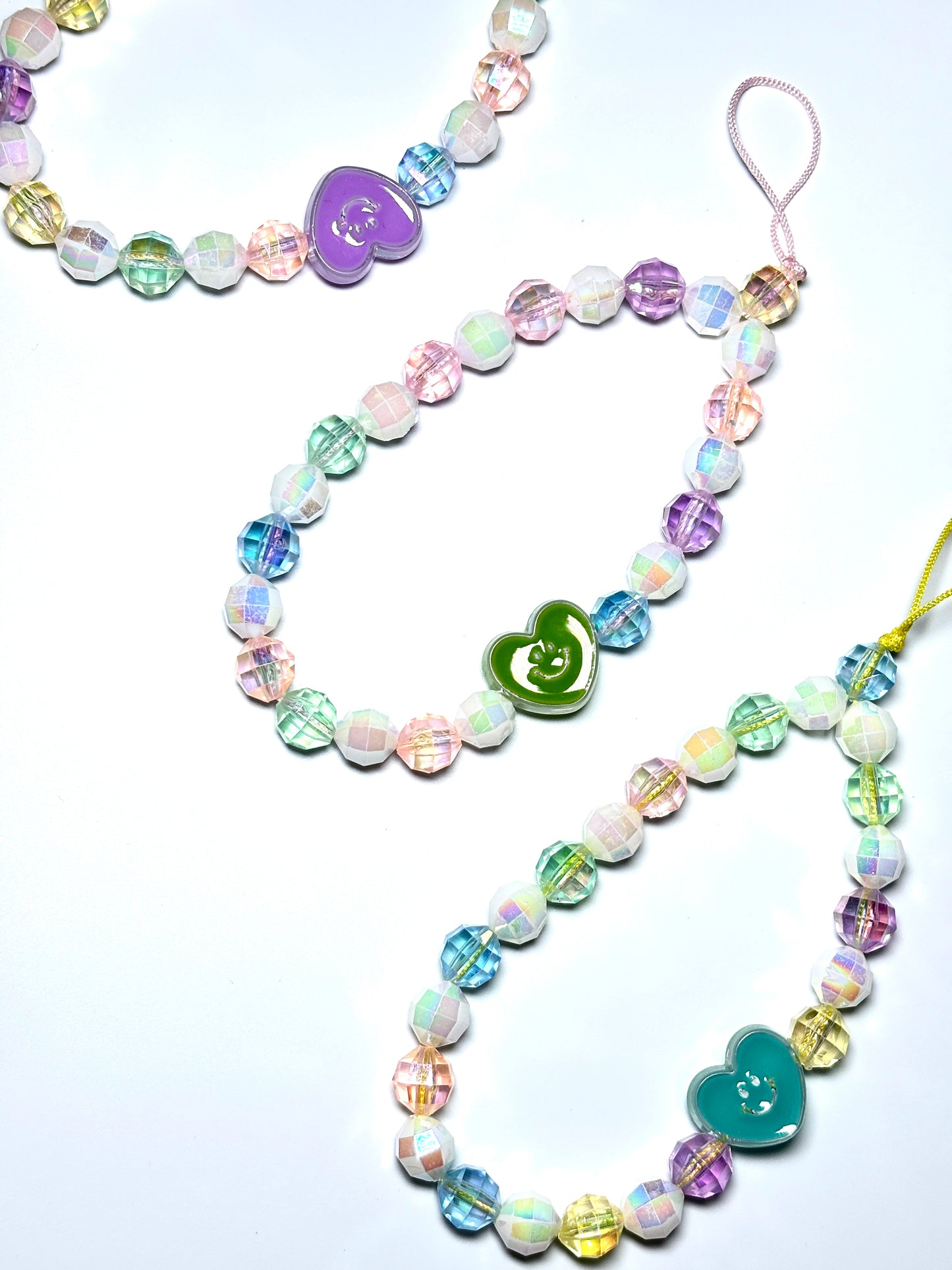 Aesthetic Heart Phone Charm Strap