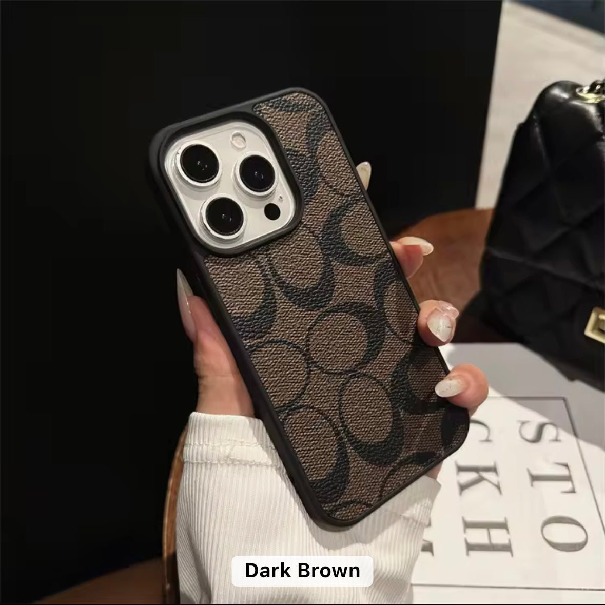 Premium Leather Hard Case for iPhone