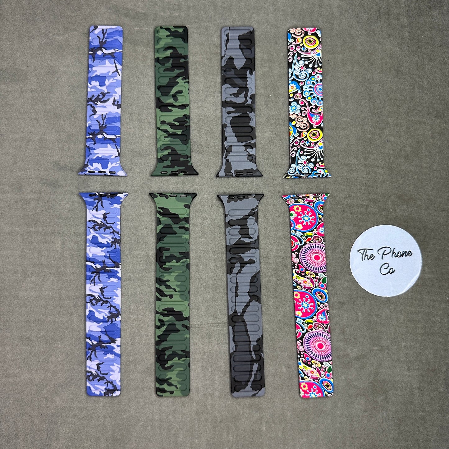 Camouflage Printed Magnetic Apple Watch Strap