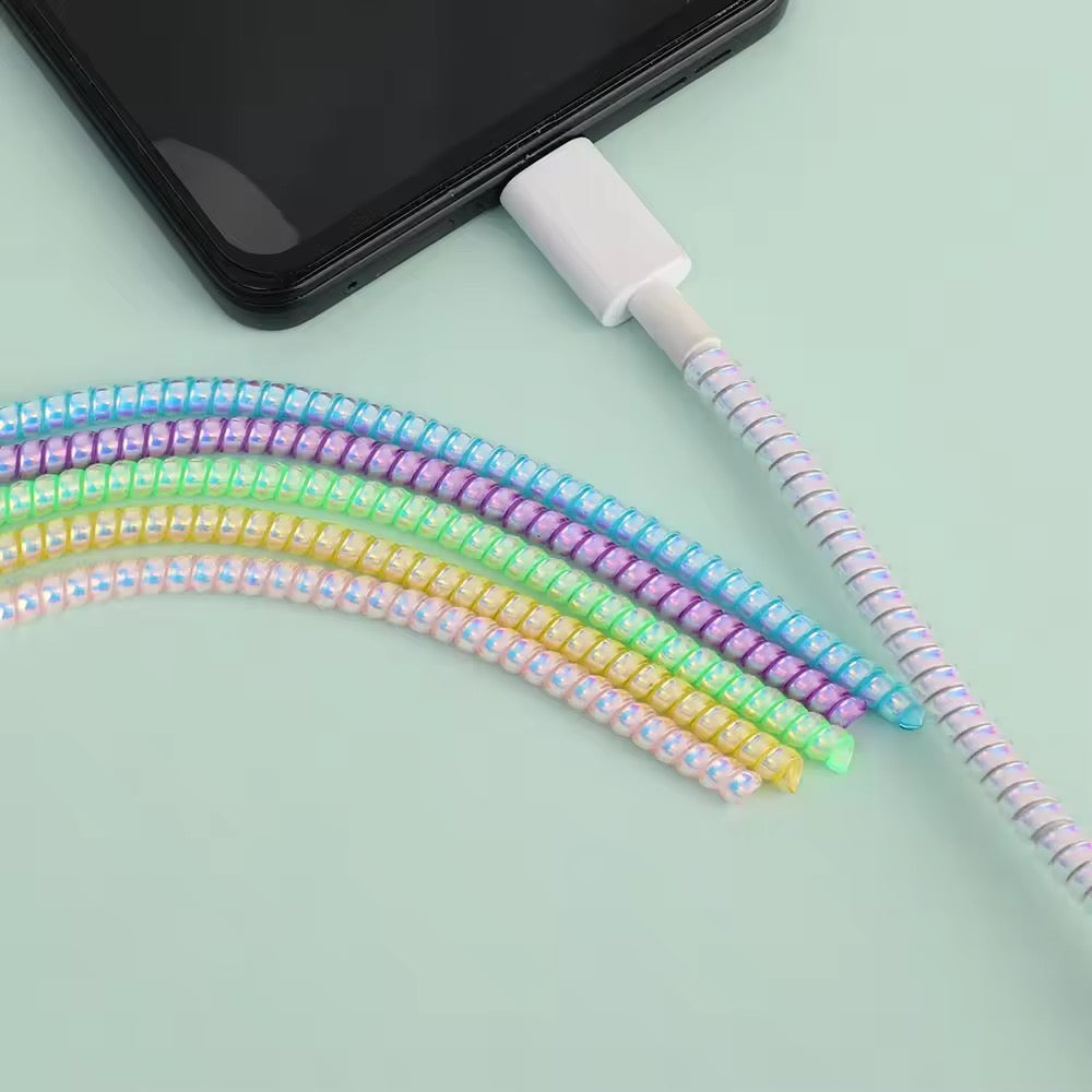 Spiral Full Size Cable Protector for Charging / Headphone / Audio Cable - Pack of 2 at 249