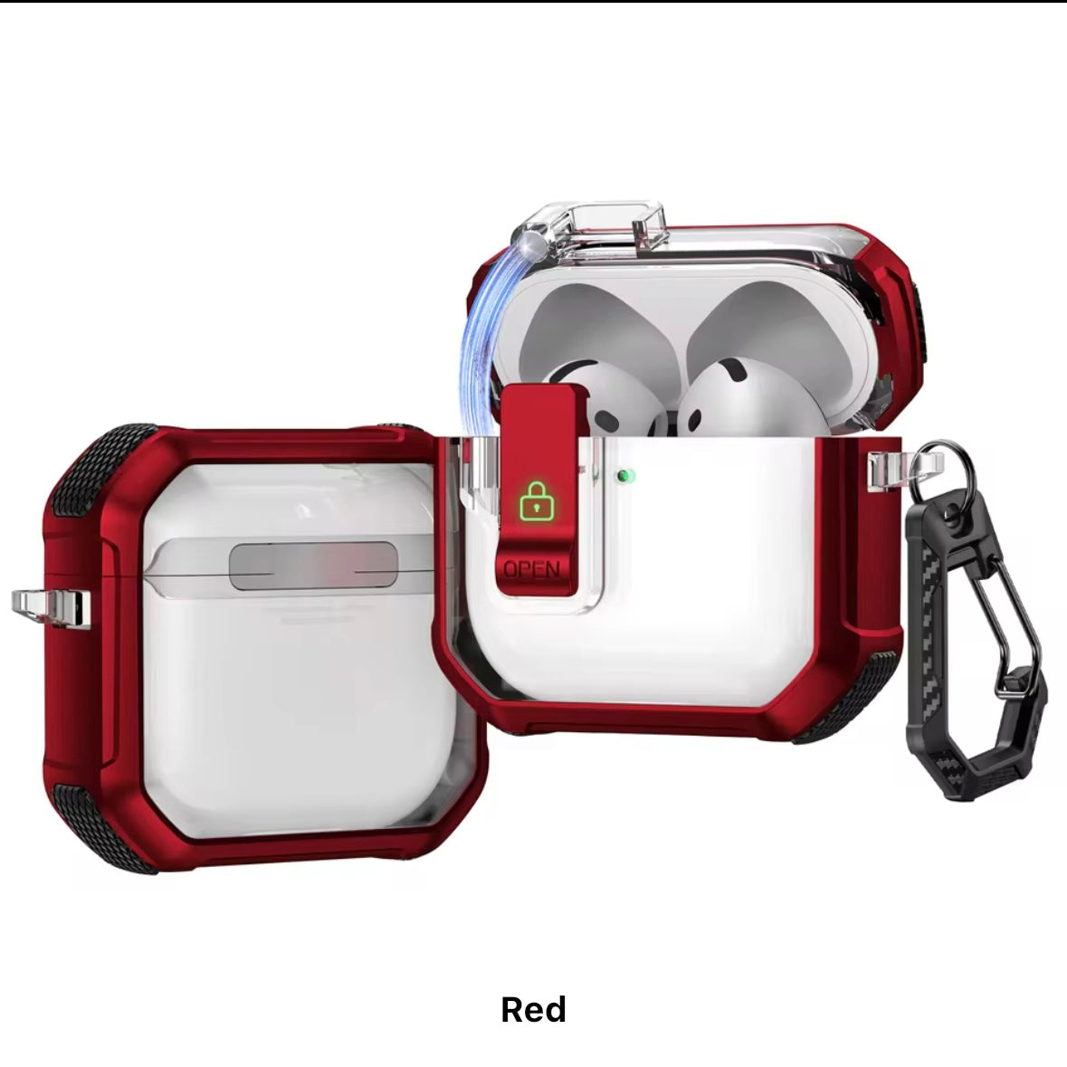 Hard Case with Lock for AirPods Pro and AirPods Pro 2nd Gen