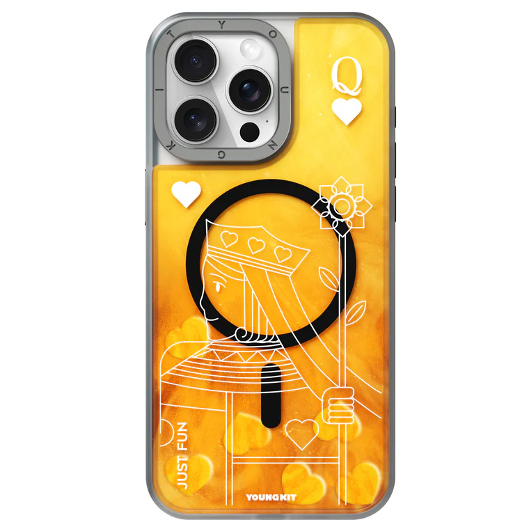 Card Designed Radium Magsafe Case for iPhone 15 Series