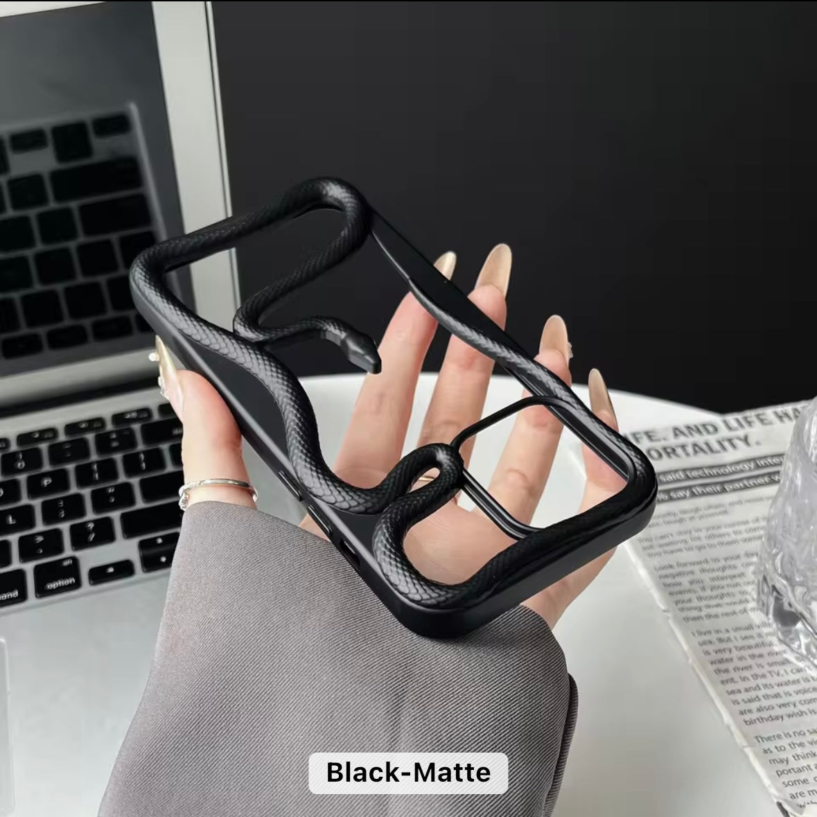 Fancy Snake Designer Soft Silicone Case for iPhone