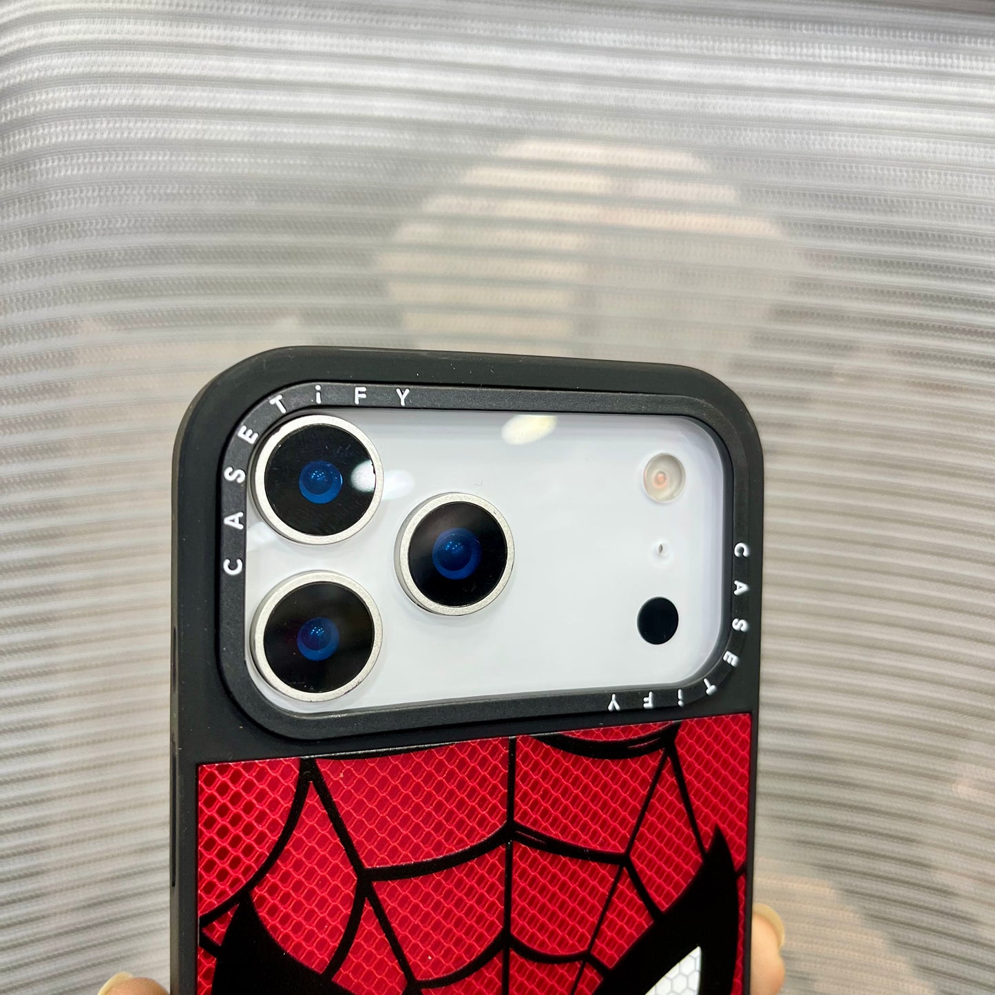Embossed Web Printed iPhone 17 Pro Max Case
