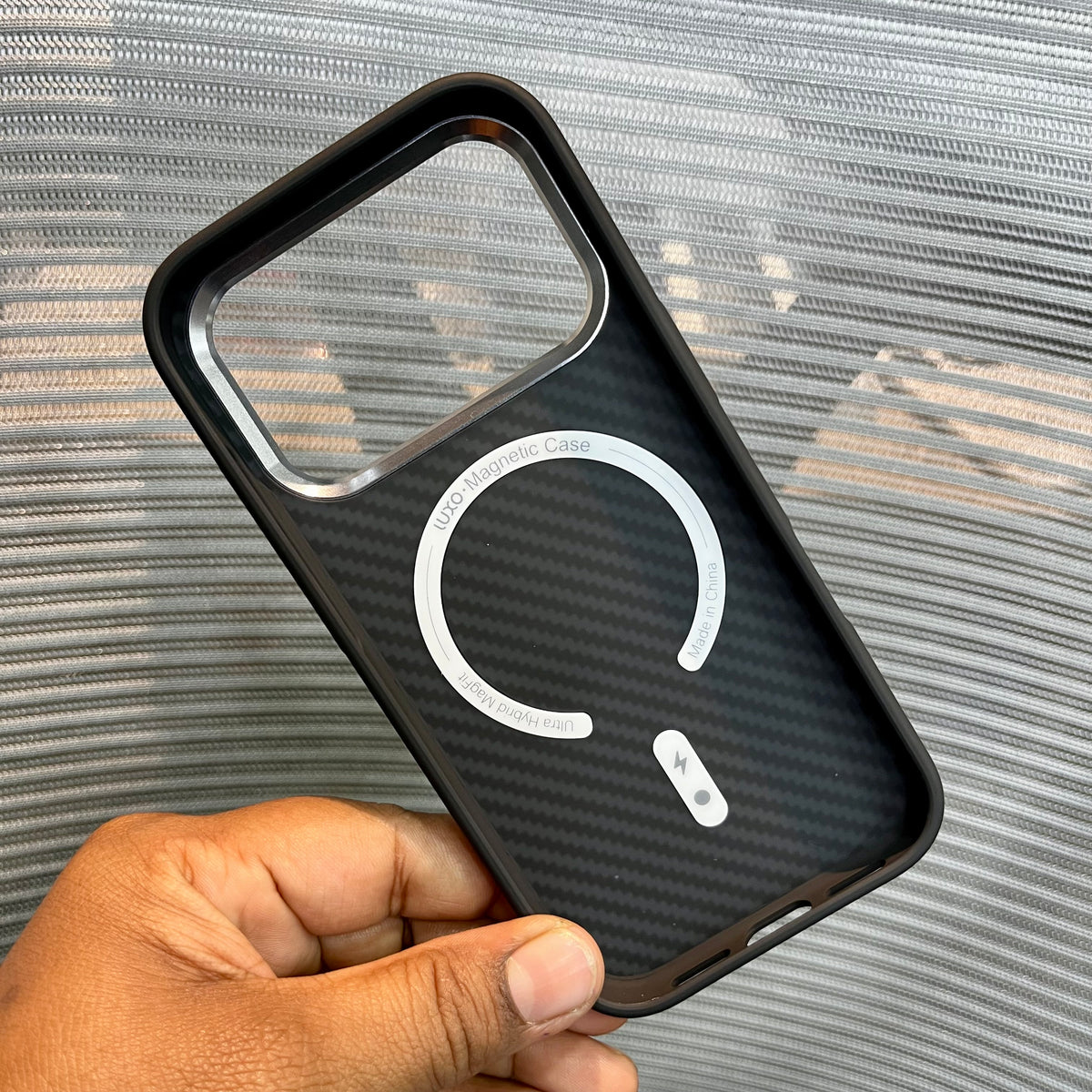 Carbon Fiber Twill Wave Embossed iPhone Case
