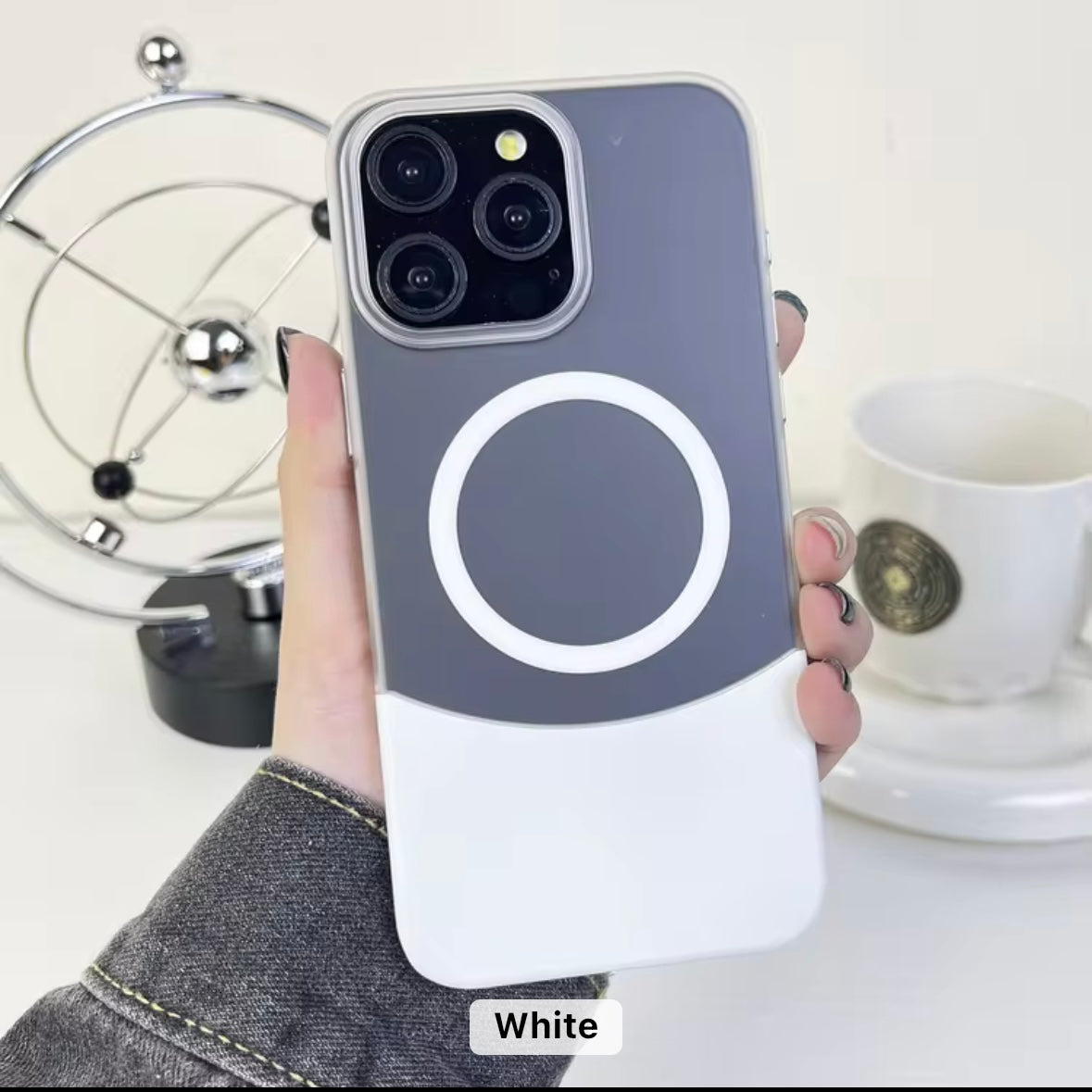 Dual Color Matte Magsafe Slim Fit Case for iPhone