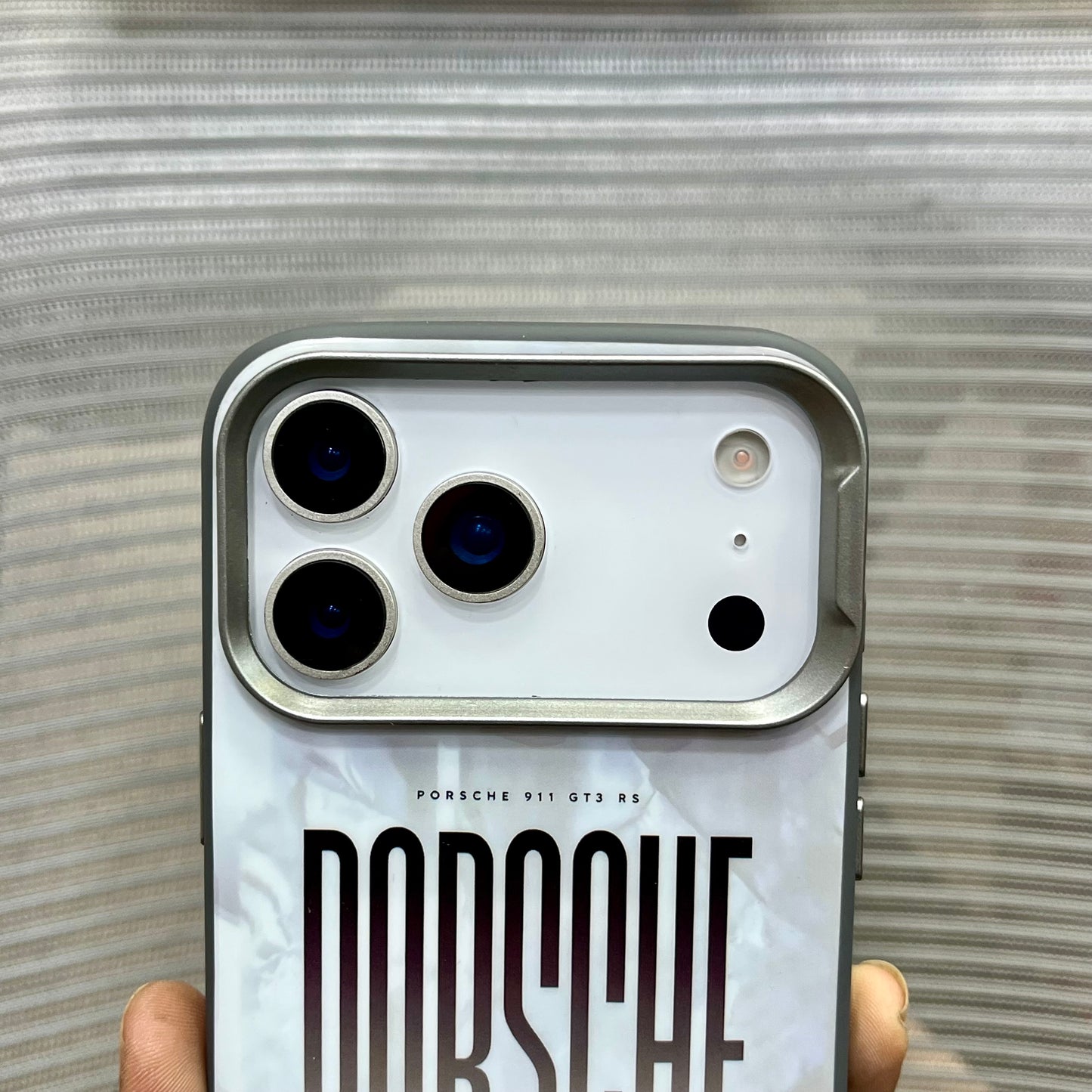 Glossy Car Print Protective iPhone 17 Series Case