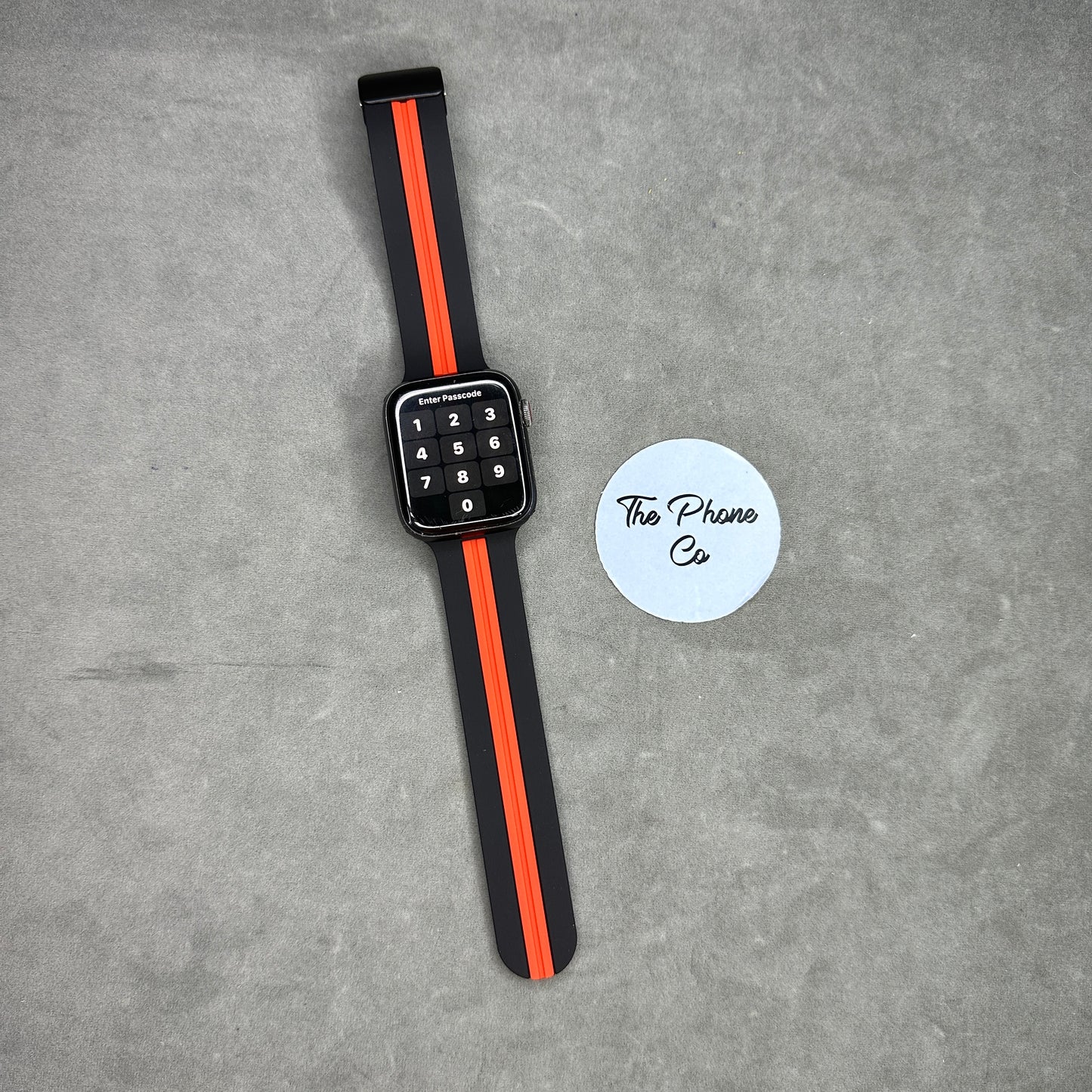 Striped Silicone Magnetic Apple Watch Strap