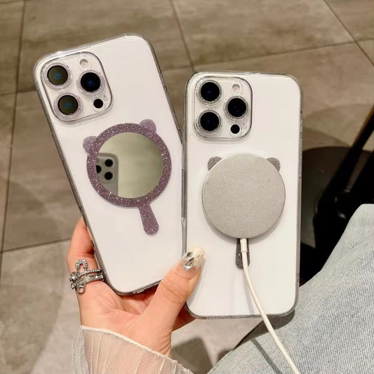 Transparent MagSafe Fancy Bling Case for iPhone