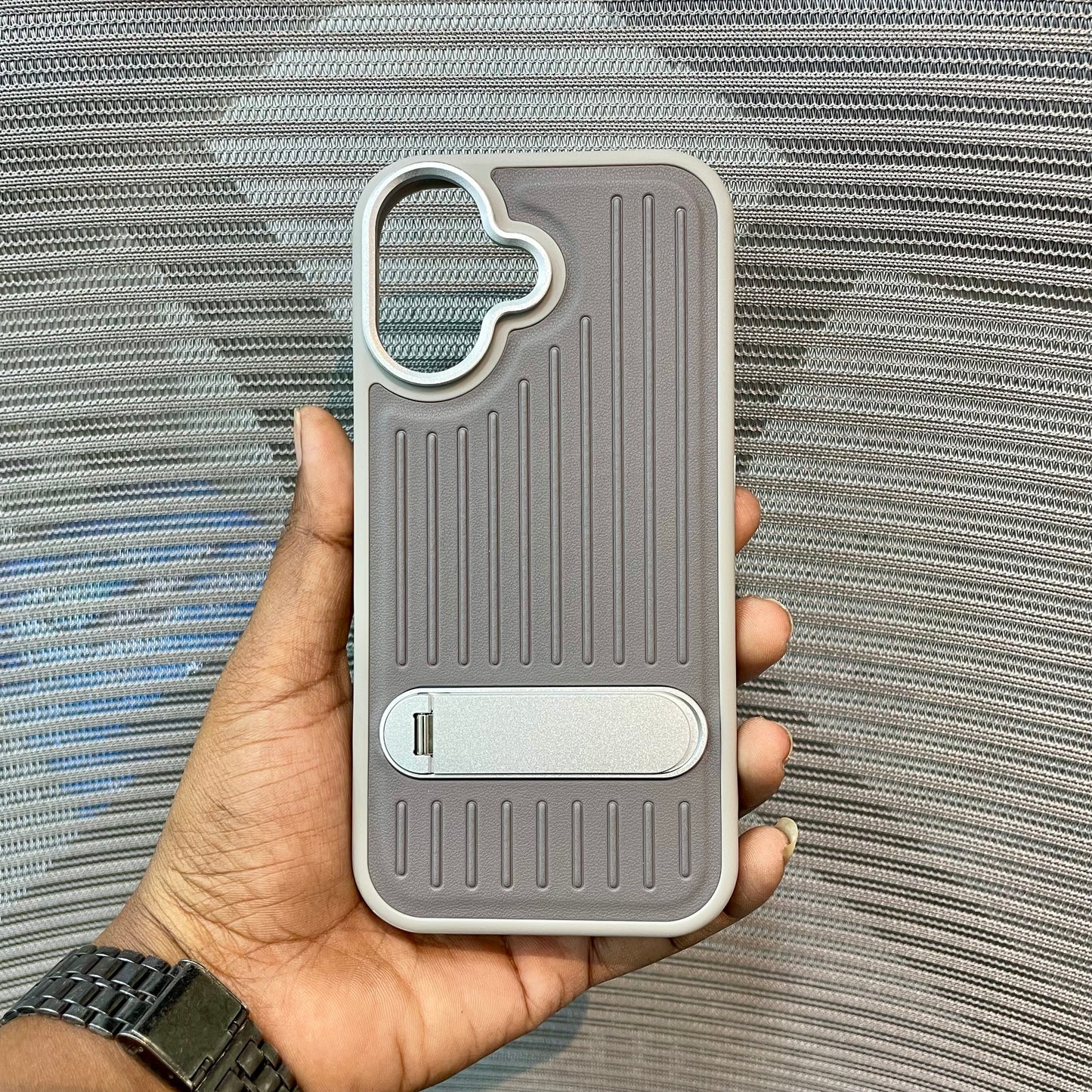StripeVault Stand iPhone 17 Case