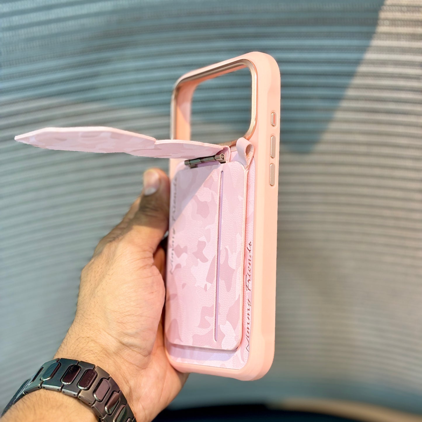 FurEver MagSafe iPhone 17 Pro Max Wallet Stand Case