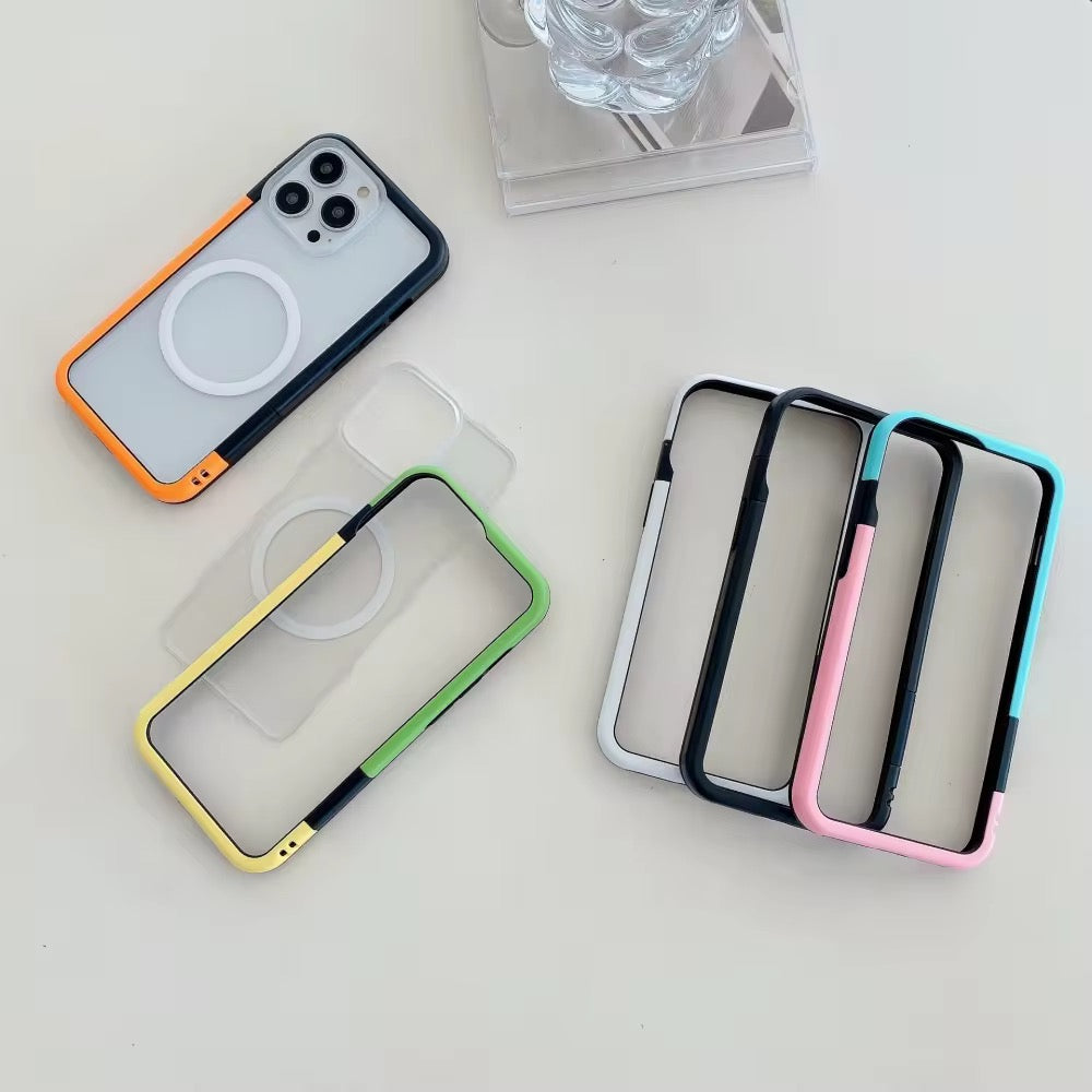 Dual Shade Bumper Case with Back Panel iPhone Case