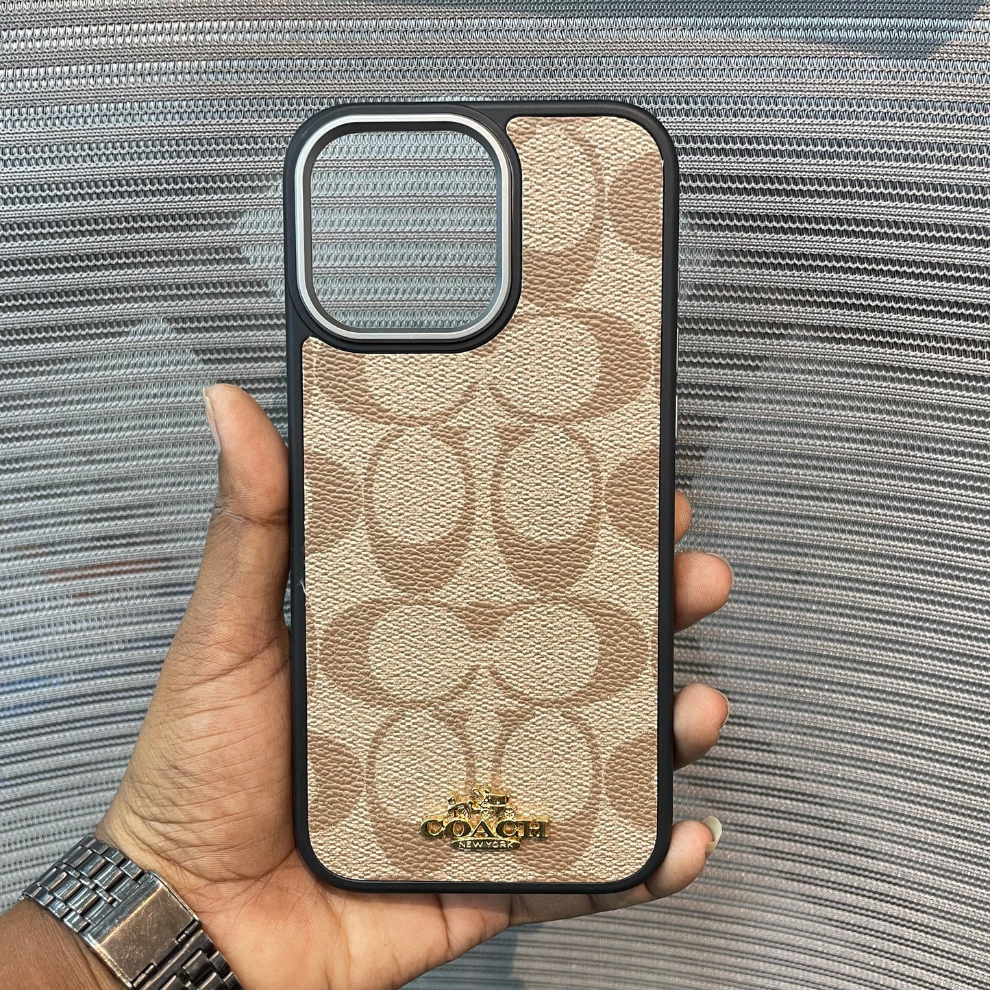 LogoLuxe Leather iPhone Case