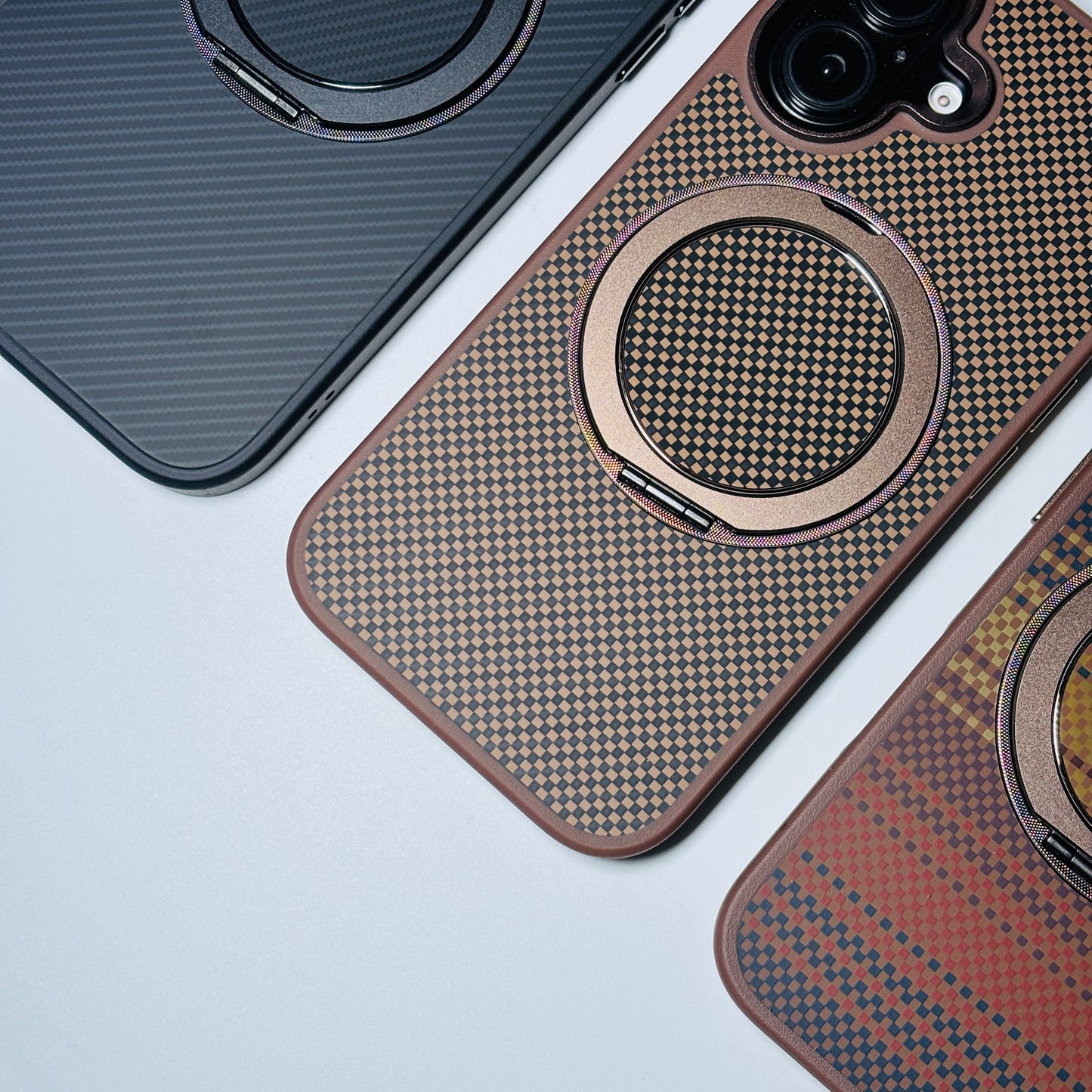 Carbon Fiber MagSafe with Stand iPhone Case