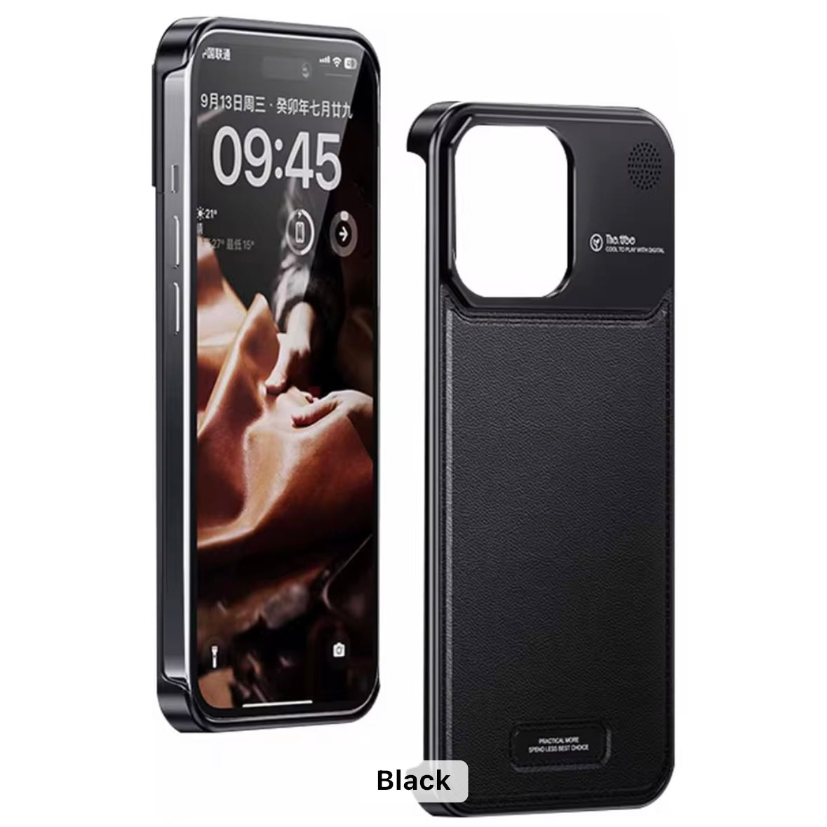 Aroma Perfume Leather & Metal iPhone Case