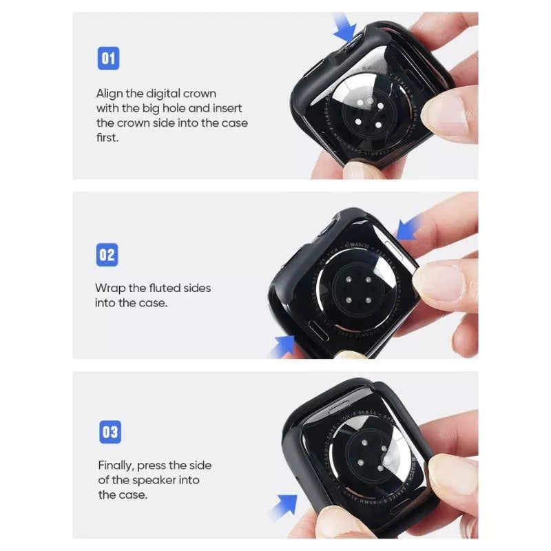 Protective Color Apple Watch Bumper Case for 41mm / 44mm / 45mm / 49 mm