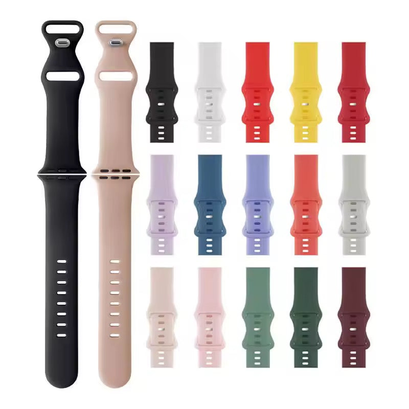 Silicone Solid Color Apple Watch Strap