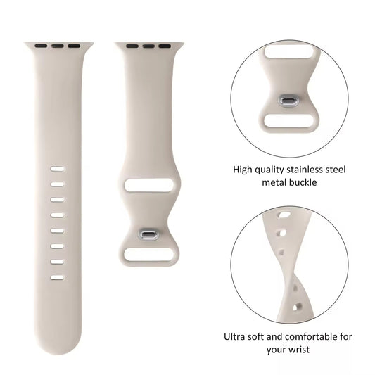 Silicone Solid Color Apple Watch Strap