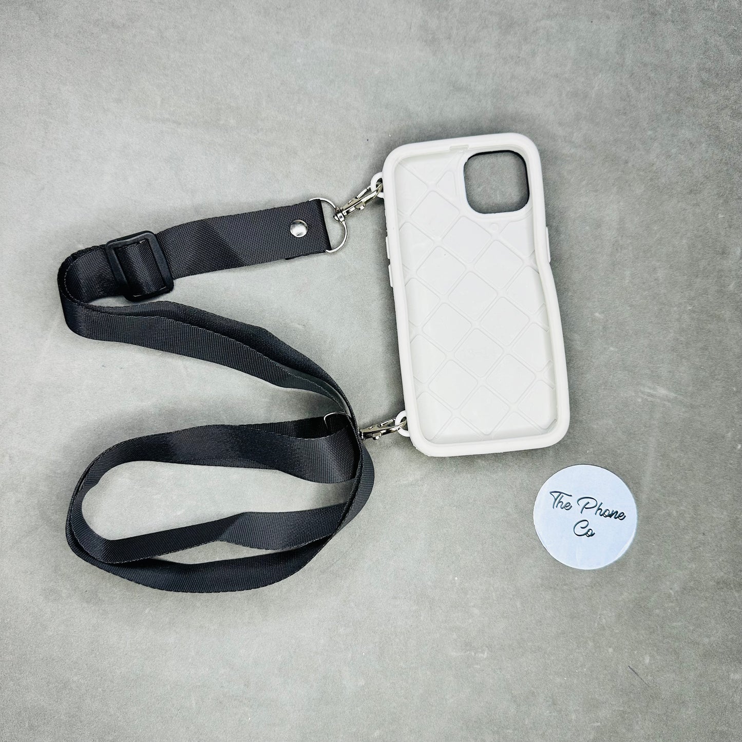 Rubber Camera iPhone Case with Sling