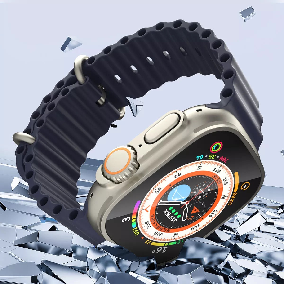 Blueo Sapphire Tempered Glass for Apple Watch Ultra 49mm (1 & 2)