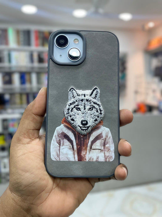 StitchLuxe Embroidered Leather iPhone Case