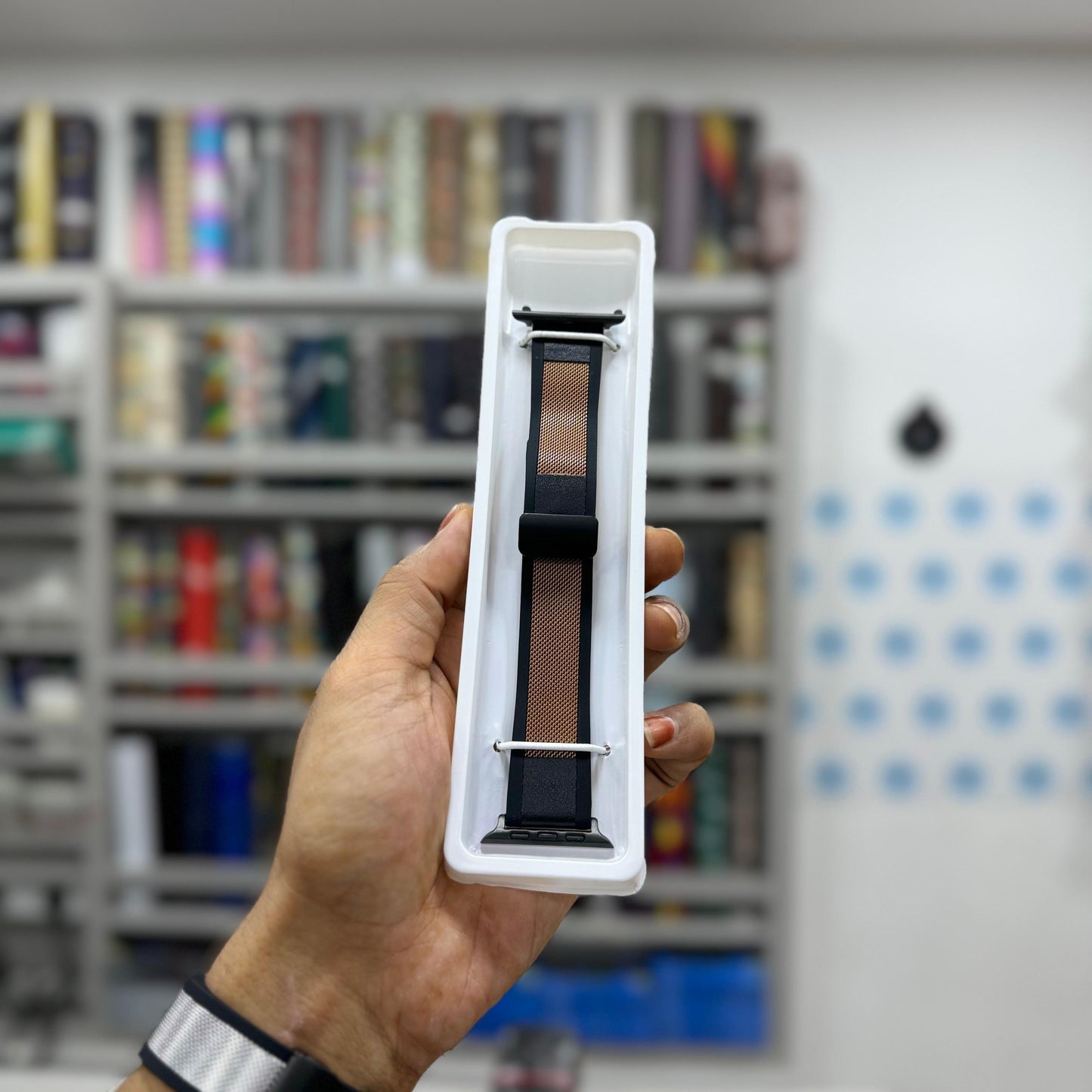 Designer Metal Textured Silicone Strap for Apple Watch
