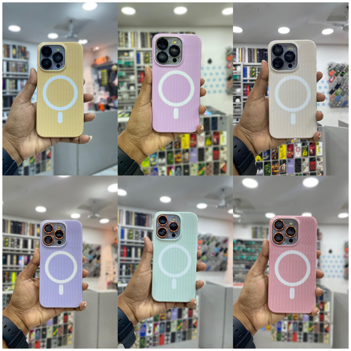 PastelStripe MagSafe iPhone Case