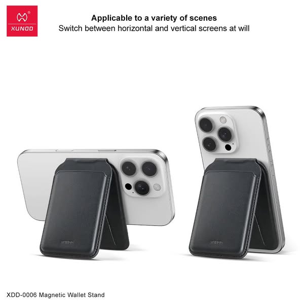 Premium Magnetic Wallet Stand