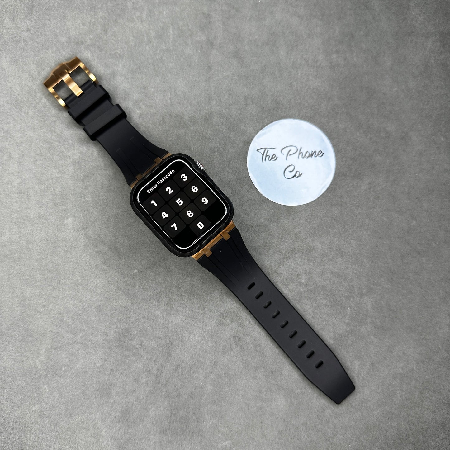 Rubber with Metal Buckle Apple Watch Strap