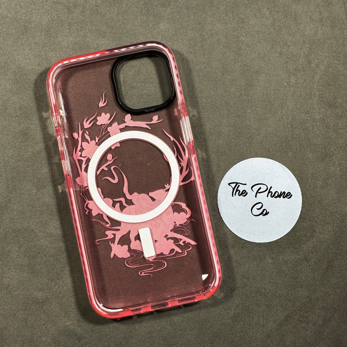 Pink Deer Floral MagSafe Case
