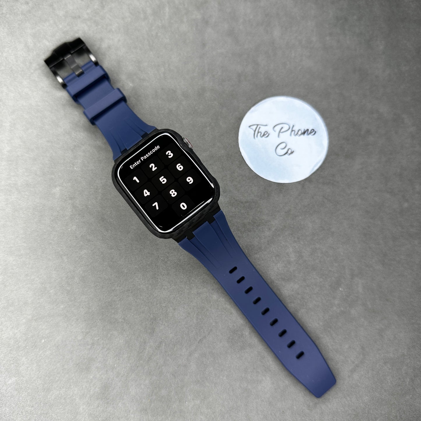 Rubber with Metal Buckle Apple Watch Strap